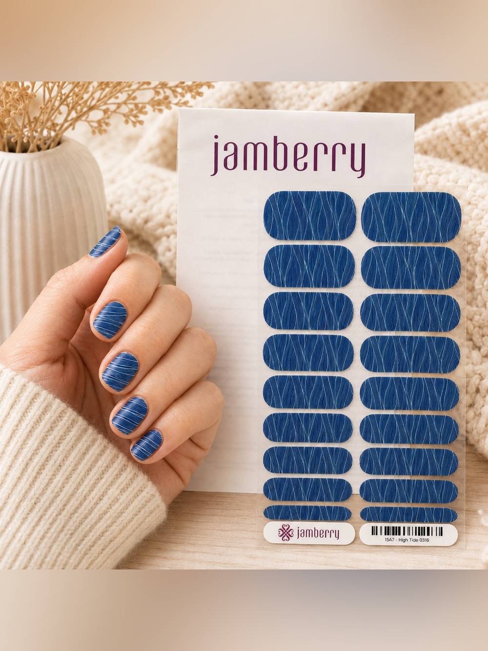 Jamberry Nail Wraps: High Tide | Buy Three Get One Free